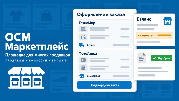 OCM Маркетплейс &mdash; мультивендор: продавцы, комиссии и выплаты
